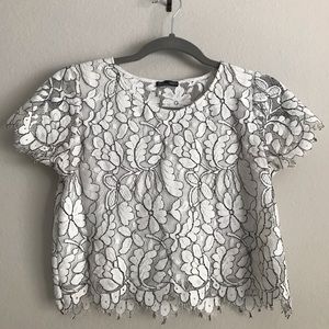 💜2/$15 Zara Lace Crop Top